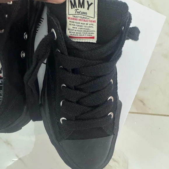 Miharayasuhiro Black Canvas Sneakers - Picture 4 of 5